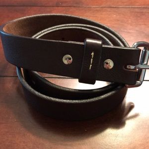 Bills Khakis, Men’s Belt, Brown Leather, Size 38